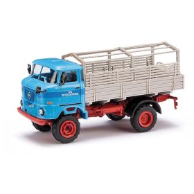 Busch 95265 IFA W50 LA/PV platós teherautó, ponyva nélkül - Roter Oktober (H0)