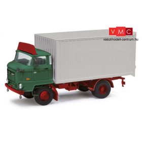 Busch 95507 IFA L60 dobozos teherautó, ETK, tetőspoilerrel, zöld (H0)