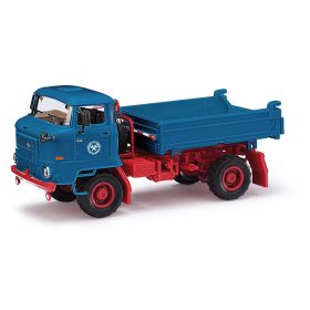 Busch 95536 IFA L60 3SK billencs teherautó, kék - VEB Kohlehandel (H0)
