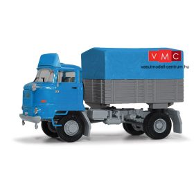 Busch 95537 IFA L60 ponyvás-platós vontató (H0)