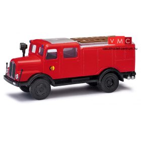 Busch 95611 IFA S4000 TLF katonai tűzoltó, NVA -DDR, piros (H0)
