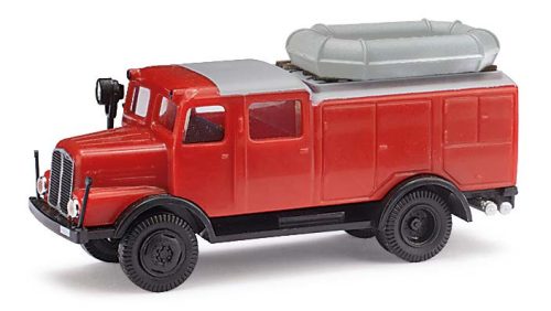 Busch 95624 IFA S4000 TLF 16 tűzoltóautó, gumicsónakkal (H0)