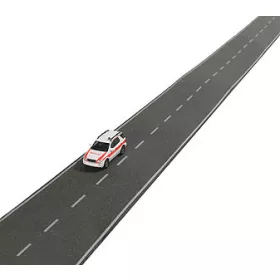 Busch 9708 Útburkolat: országút, aszfalt - autómodellel (H0)