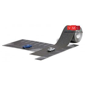 Busch 9789 Útburkolat készlet parkolóval és 2 db személyautóval (N)