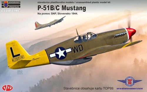 CLK0009 North American P-51B/C Mustang „SNP 1944“ repülőgép makett 1/72