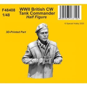   CMKF48408 WWII British CW Tank Commander / Half Figure 1/48 figura makett