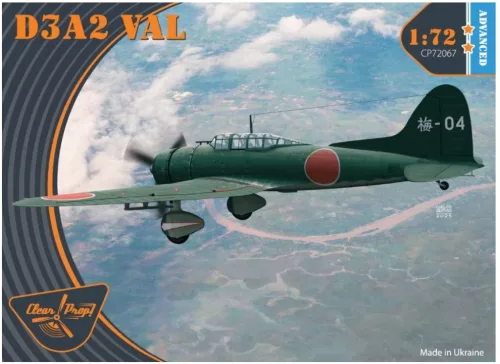 Clear Prop CP72067 Aichi D3A2 Val (1/72) repülőgép makett