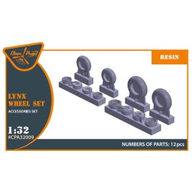   Clear Prop CPA32009 Lynx helicopter wheel set (1/32) feljavító készlet