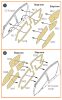 Clear Prop CPA35003 AH-64D/E Apache painting mask on "yellow kabuki paper" for TAKOM kit (1/35)