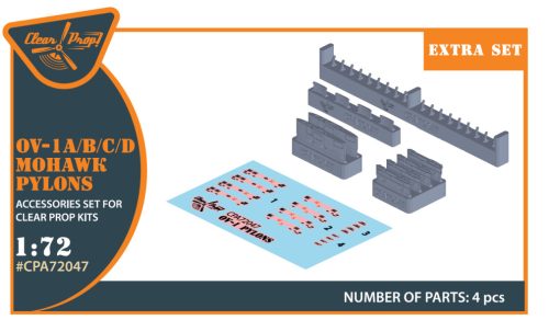 Clear Prop CPA72047 OV-1 A/B/C/D Mohawk pylons for CP kit  (1/72)