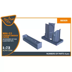   Clear Prop CPA72096 MiG-23 undercarriage covers for CP kits (1/72) feljavító készlet