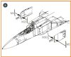 Clear Prop CPA72099 MiG-23ML, MLD, P, MLAE Exterior painting mask on "yellow kabuki paper" for CP kits (1/72)