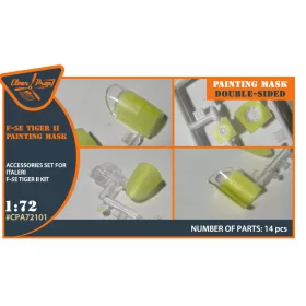   Clear Prop CPA72101 Northrop F-5E Tiger II painting mask on "yellow kabuki paper" for Italeri kits (1/72) maszkolósablon