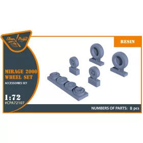   Clear Prop CPA72107 Mirage-2000 wheel set (1/72) feljavító készlet