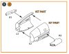 Clear Prop CPA72119 Me-410 B-1/U2/U4/R4 exhausts for Finemolds kits (1/72)