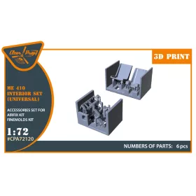   Clear Prop CPA72120 Me-410 B-1/U2/U4/R4 interior for Airfix, Finemolds kits (1/72)