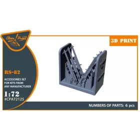   Clear Prop CPA72125 RS-82 used on the following airplanes: I-15bis, I-16, I-153, Yak-1, Yak-7, Su-2, A-7 (1/72)