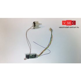   D408 DigiTools Hangdekóder 4.1 8-tűs csatlakozóval NEM652 + hangszóró + hangvödör M62 "Szergej" hanggal (H0)