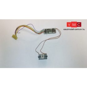   D409 DigiTools Hangdekóder 4.1 8-tűs csatlakozóval NEM652 + hangszóró + hangvödör, kéthengeres, univerzális gőzmozdony hanggal  (H0)