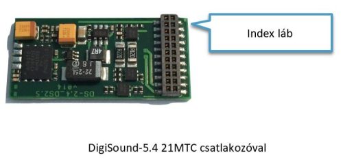 D430 DigiTools Hangdekóder 5.4 MTC21 csatlakozóval NEM660 + hangszóró + hangvödör Traxx h