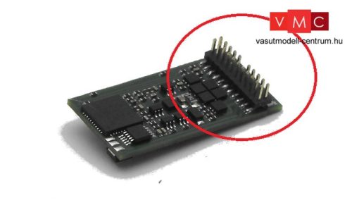 D433 DigiTools Hangdekóder 5.5 PluX22 csatlakozóval NEM658, Piko MÁV M44  + 1 db hangszóró +  1 db hangvödör (H0)