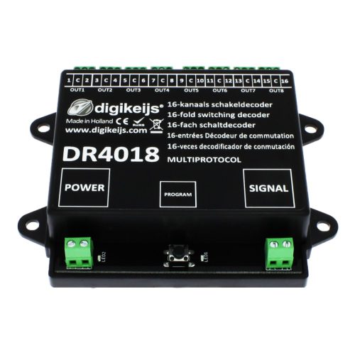 DIGIKEIJS DR4018 Eszközdekóder, 8 csatlakozással