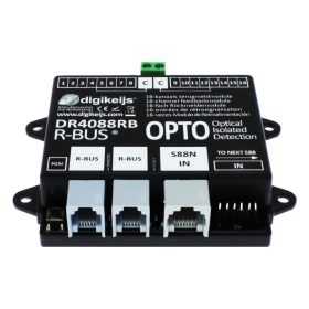   DIGIKEIJS DR4088RB-OPTO 16-csatornás vágányfoglaltság visszajelentő feedback modul R-BUS / Roco