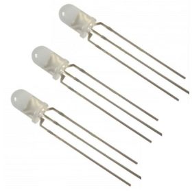DIGIKEIJS DR60083 LED 3 mm bi-color, piros-zöld (10 db)