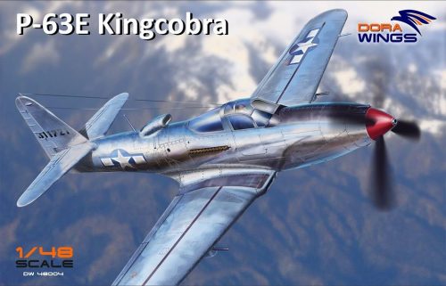 DORAWINGS 48004 Bell P-63E-1-BE Kingcobra 1/48 repülőgép makett