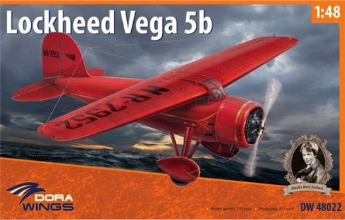 DORAWINGS 48022 Lockheed Vega 5b Record Flights 1/48 repülőgép makett