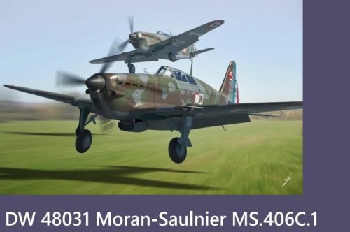 DORAWINGS 48031 Morane-Saulnier MS.406C.1 1/48 repülőgép makett