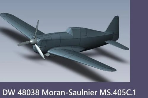 DORAWINGS 48038 Morane-Saulnier MS.405C.1 1/48 repülőgép makett