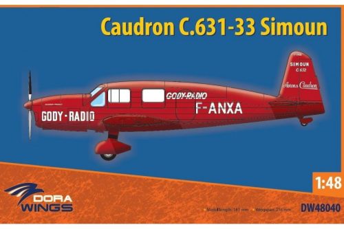 DORAWINGS 48040 Caudron C.631-33 Simoun 1/48 repülőgép makett