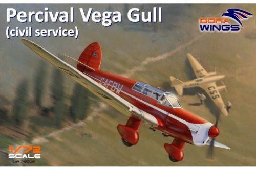 DORAWINGS 72002 Percival Vega Gull (civil registration) 1/72 repülőgép makett