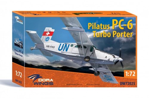 DORAWINGS 72025 Pilatus PC-6 Turbo Porter 1/72 repülőgép makett