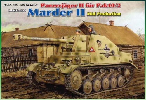 Dragon 6423 Marder II, Panzerjäger II für Pak 40/2, Sd.Kfz.131, Mid Production 1/35 harckocsi makett