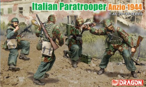 Dragon 6741 Olasz ejtőernyősök - Italian Paratroopers Anzio 1944 1/35 figura makett