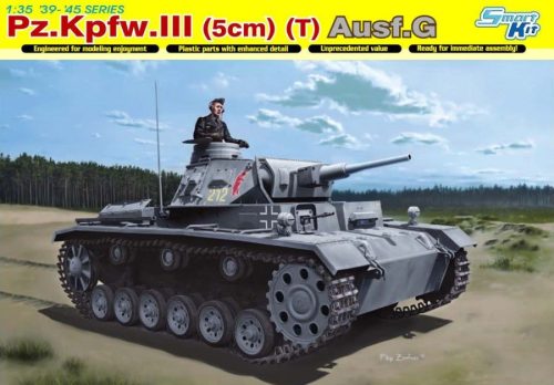Dragon 6773 Panzer III, Pz.Kpfw.III (5cm) (T) Ausf.G 1/35 harckocsi makett