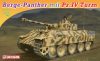 Dragon 7508 Berge-Panther mit Pz.Kpfw.IV Turm 1/72 harckocsi makett