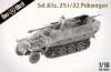 Das Werk DW16022 German Sd.Kfz.251/22 Ausf.D "Pakwagen" (1/16) harcjármű makett