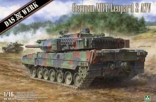 Das Werk DW16024 German MBT Leopard 2 A7V (1/16) harckocsi makett