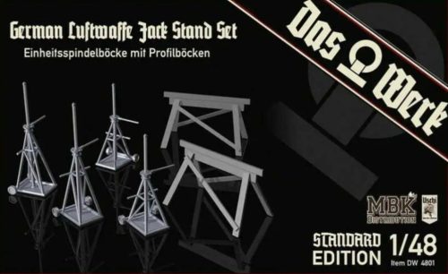 Das Werk DW48001 Luftwaffe Jack Stand Set with Saw Horses - Standard Edition 1/48 dioráma kiegészítő