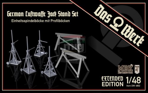 Das Werk DW48002 1/48 Luftwaffe Jack Stand Set with Saw Horses - Extended Edition