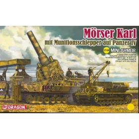   Dragon_14135 Morser Karl mit Munitionsschlepper auf Panzer IV (1/144)