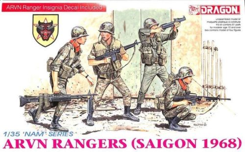 Dragon 3314 ARVN Rangers (Saigon 1968) 1/35 figura makett