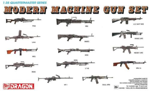 Dragon 3806 Modern Machine Gun Set 1/35 makett