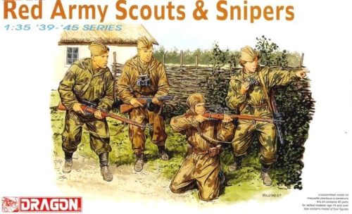 Dragon 6068 Red Army Scouts & Snipers 1/35 figura makett