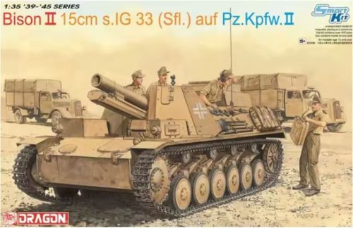Dragon 6440 German Bison II 15cm s.IG 33 (Sfl.) auf Pz.Kpfw.II 1/35 harckocsi makett