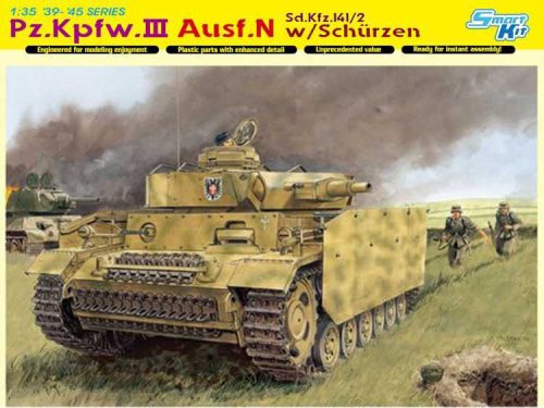 Dragon 6474  Pz.Kpfw.III Ausf.N w/SCHÜRZEN (SMART KIT) (1/35)