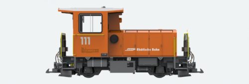 ESU 30493 Dízelmozdony, Schöma Tm 2/2 111, rövid, narancssárga, RhB (E6) (G) - Sound és füst